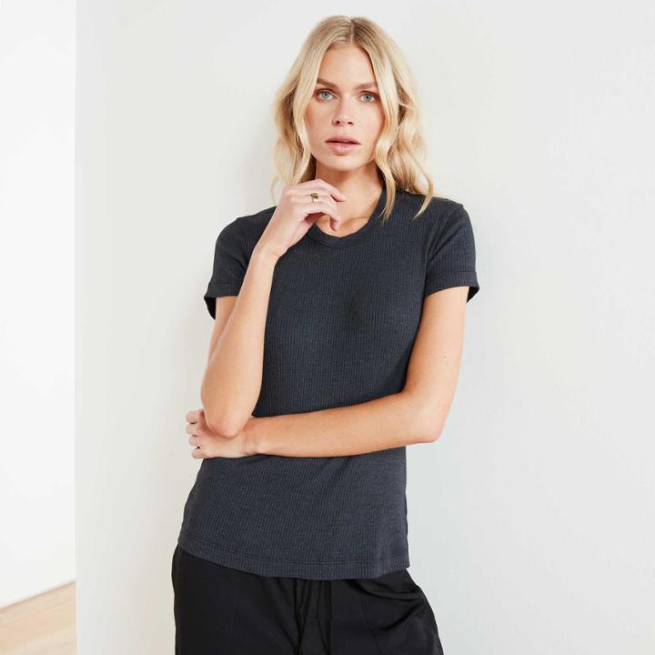 James Perse Rib Slim Fit Tee