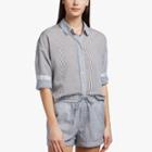 James Perse Collage Stripe Boxy Shirt