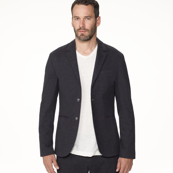 James Perse Knit Tailored Italian Suit Jacket