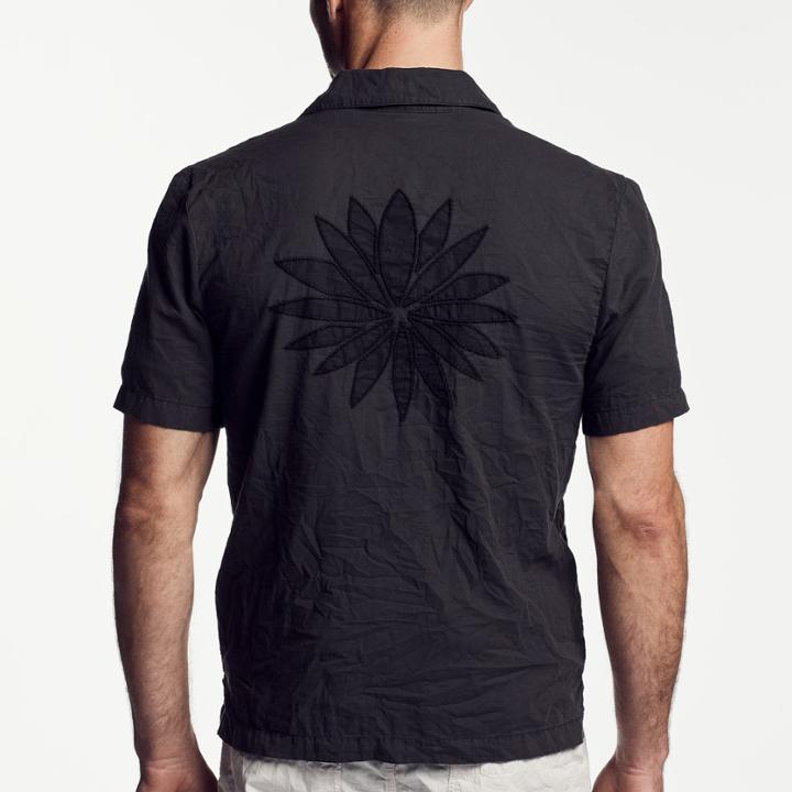 James Perse Voile Lotus Embroidered Shirt