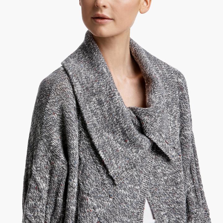 James Perse Cut Away Cable Cardigan