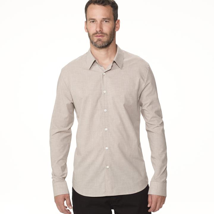 James Perse Chambray Flannel Shirt