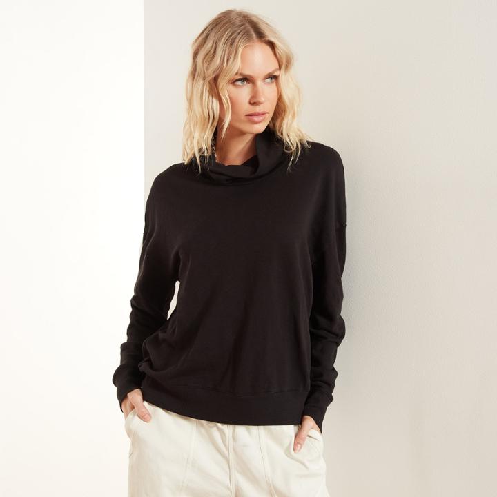 James Perse Cowl Neck Sweat Top