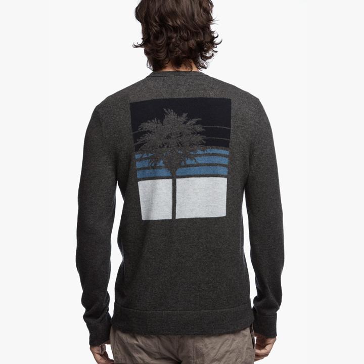 James Perse Crew Neck Graphic Sweater