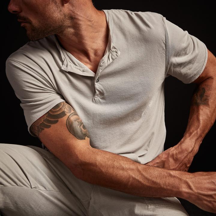James Perse High Gauge Doubled Henley