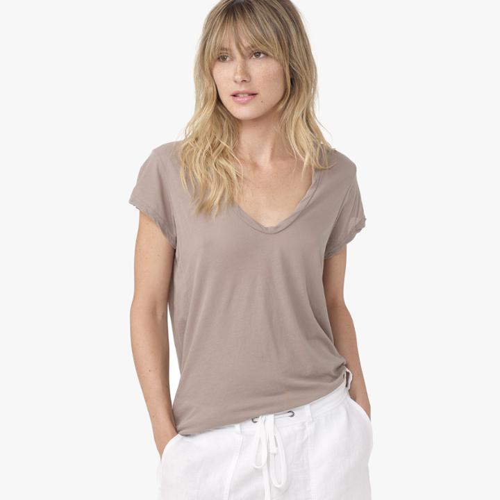James Perse High Gauge Deep V Tee