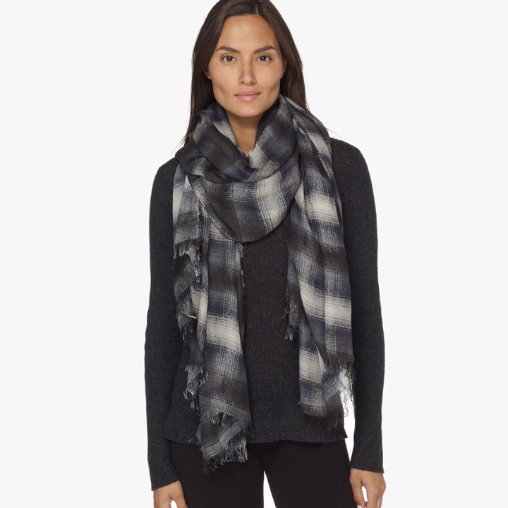 James Perse Faliero Sarti Plaid Scarf