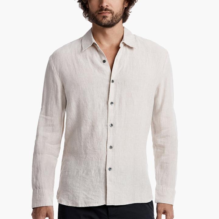 James Perse Slim Fit Linen Shirt