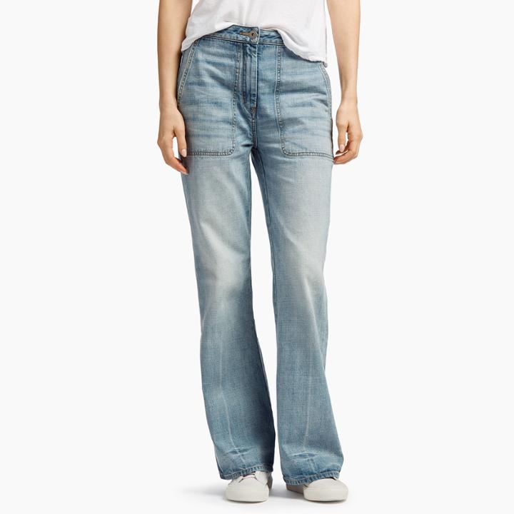 James Perse Vintage High Waist Denim Pant