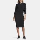 James Perse Mixed Rib Blouson Dress
