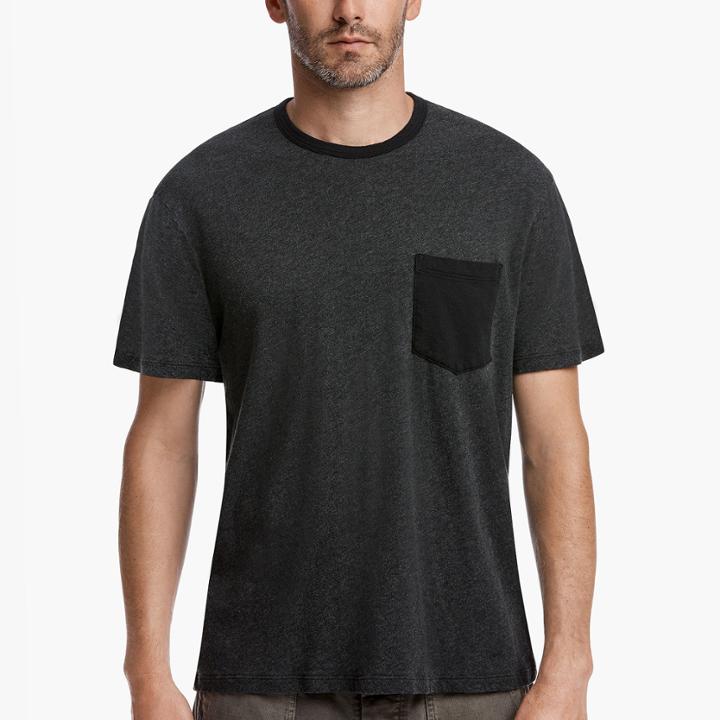 James Perse Crepe Jersey Pocket Tee