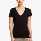 James Perse Sheer Slub Casual V Neck