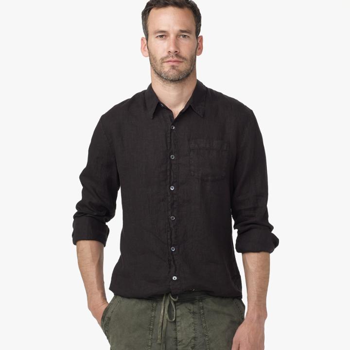 James Perse Canvas Linen Shirt