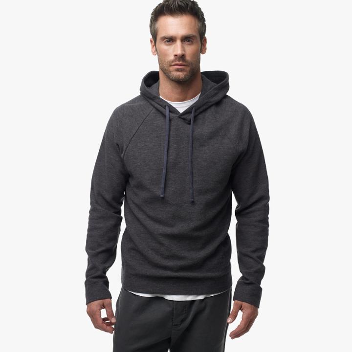 James Perse Waffle Jersey Raglan Hoodie