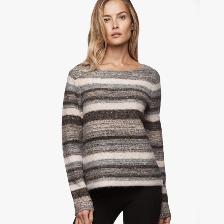 James Perse Tweed Crew Neck