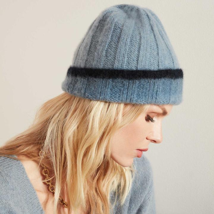 James Perse Dip Dye Cashmere Beanie