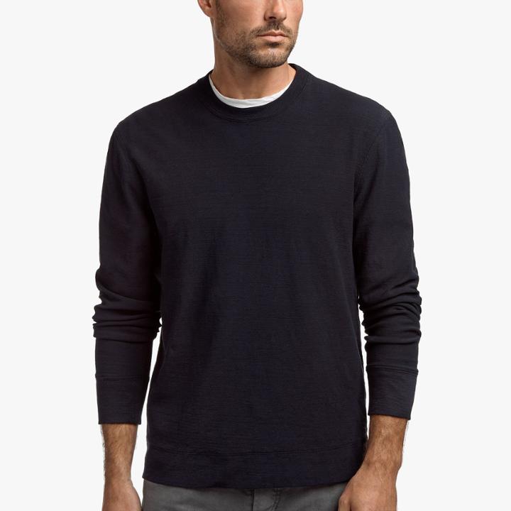 James Perse Double Needle Long Sleeve Crew Neck