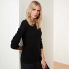 James Perse Recycled Cashmere Slim Knit Sweater