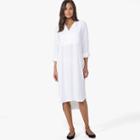 James Perse Oversized Tuxedo Shirt Dress