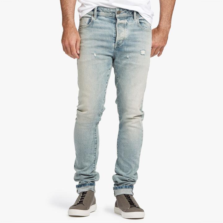 James Perse Distressed Stretch Selvedge Denim Jeans