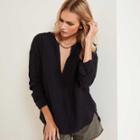 James Perse Long Sleeve Pullover Shirt