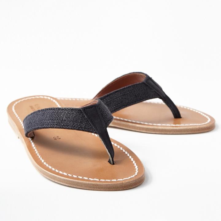 James Perse K. Jacques Trajan Linen Sandal - Womens