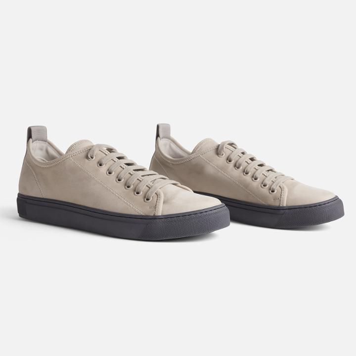 James Perse Men's Carbon Leather Sneaker