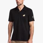 James Perse Sueded Jersey Bar Graphic Polo