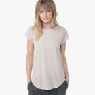James Perse Crepe Jersey Cap Sleeve Tee