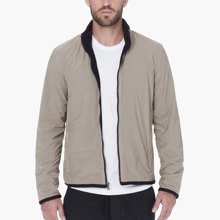 James Perse Stretch Nylon Full Zip Jacket