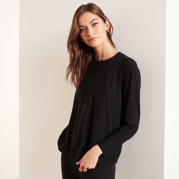 James Perse Drop Shoulder Lounge Sweatshirt