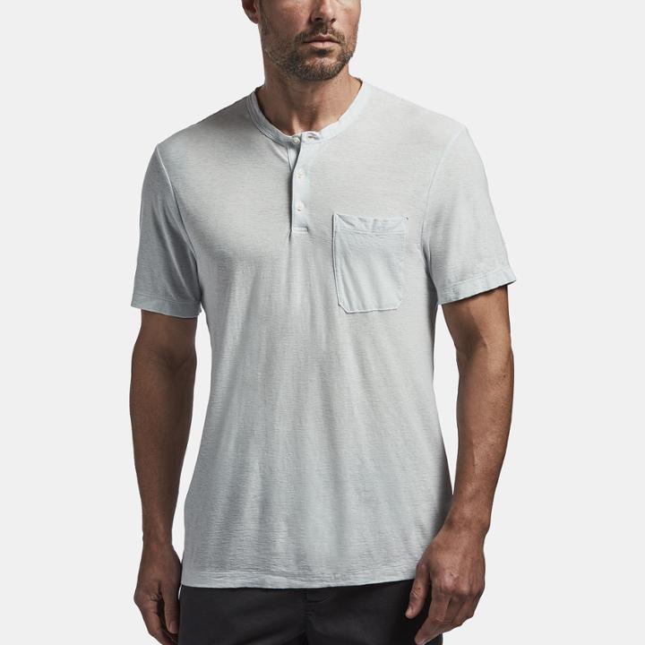 James Perse Cotton Linen Jersey Henley