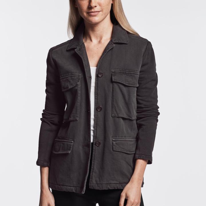 James Perse Mixed Media Surplus Jacket