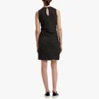 James Perse Twisted Drape Plaid Dress