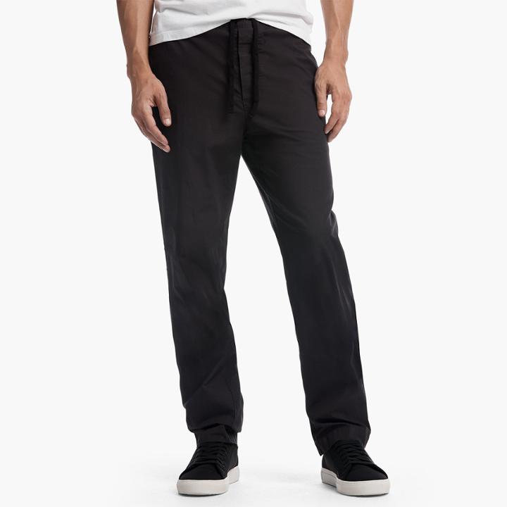 James Perse Slim Stretch Poplin Drawstring Pant