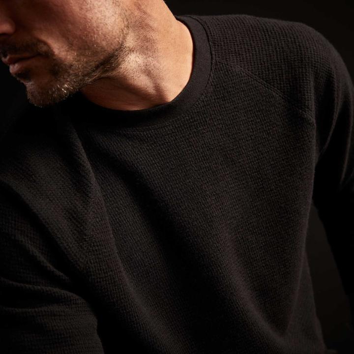 James Perse Thermal Knit Raglan Top