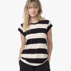 James Perse Cotton Linen Striped Tee