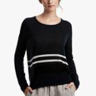 James Perse Oversized Striped Silk Sweater