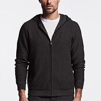 James Perse Thermal Zip Up Hoody