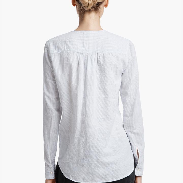 James Perse Pop Over Pinstripe Shirt