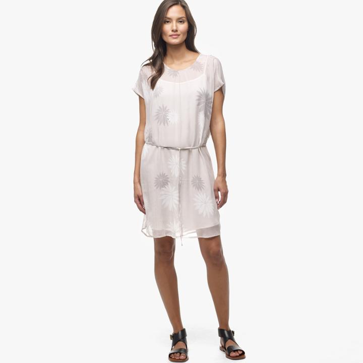 James Perse Printed Chiffon Dress With Slip