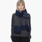 James Perse Striped Cashmere Gauze Scarf