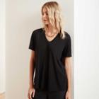 James Perse Clear Jersey Soft V Neck Tee