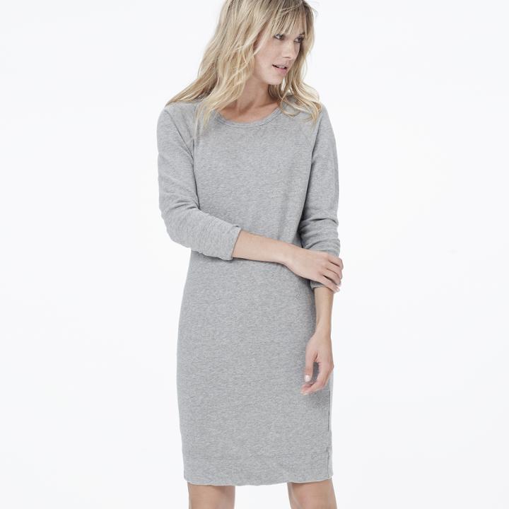 James Perse Vintage Fleece Sweatshirt Dress