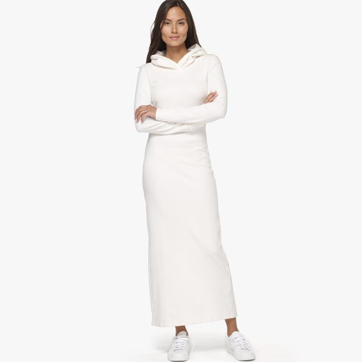 James Perse Soft Knit Hoodie Dress