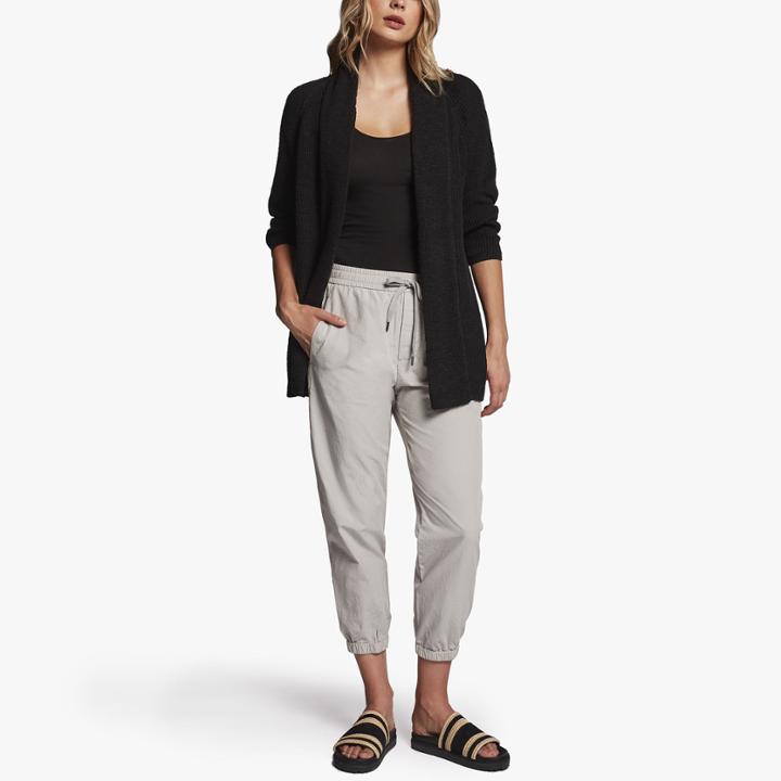 James Perse Cotton Linen Buttonless Cardigan