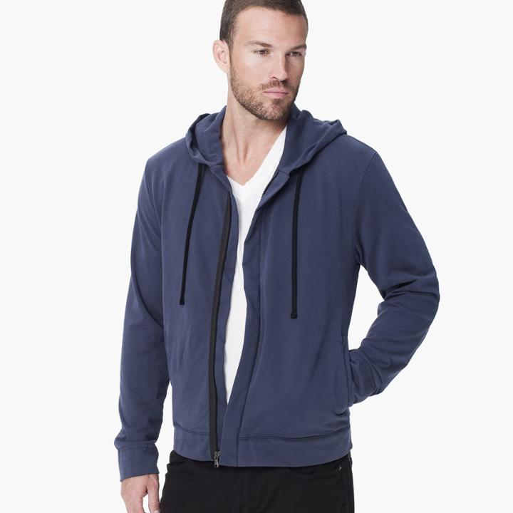 James Perse Brushed Terry Zip Hoodie