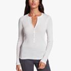 James Perse Long Sleeve Ribbed Henley