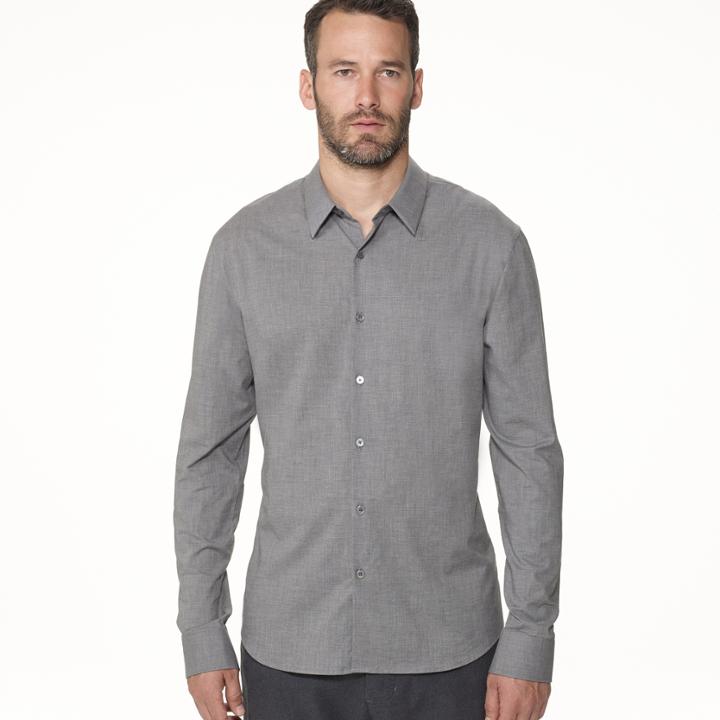 James Perse Stretch Flannel Chambray Shirt