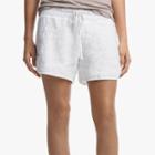 James Perse Embroidered Linen Dolphin Short